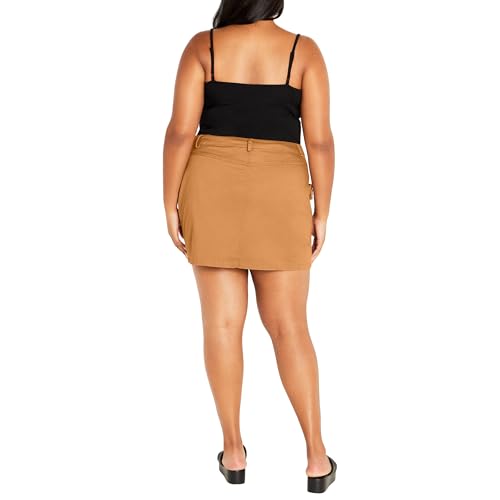 City Chic Women's Cargo Halo Side Pockets Mini Skirt2