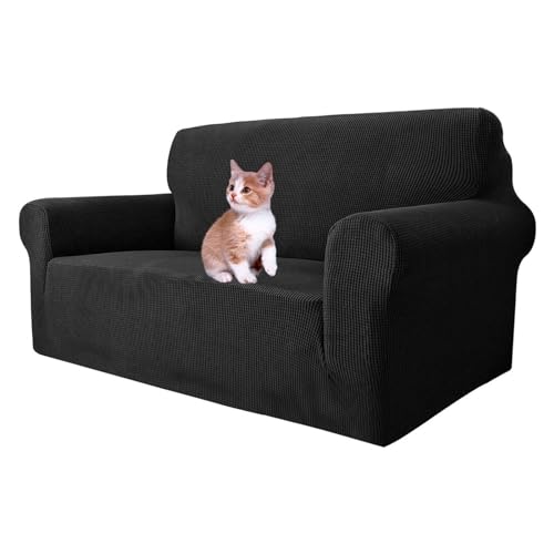 Rimani In Posto: inserire i bastoncini in schiuma antiscivolo in dotazione nella fessura del cuscino del divano nell'ultima fase di installazione, rendere la fodera Loveseat pulito, sembra una fodera antiscivolo personalizzata per il tuo divano. E può efficacemente prevenire lo scivolamento del coprisedile. Inoltre, la nostra protezione per divano ha un design a fascia elastica, avvolgere saldamente la parte inferiore del divano per garantire la resistenza allo scivolamento dei mobili.