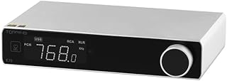 Topping E70 ES9028Pro Decoder Bluetooth 5.1 XU316 Support 32Bit/768kHz DSD512 RCA XLR Output with Remote Control DAC (32.5 * 27 * 10 cm, Silver)