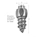 Jotekonoby Reifenbolzen 9mm Schraubbare Schneespikes Stahl Eisgriff rutschfeste Stollen für Auto LKW Motorrad ATV Winterreifen Traktion Racing Offroad Track