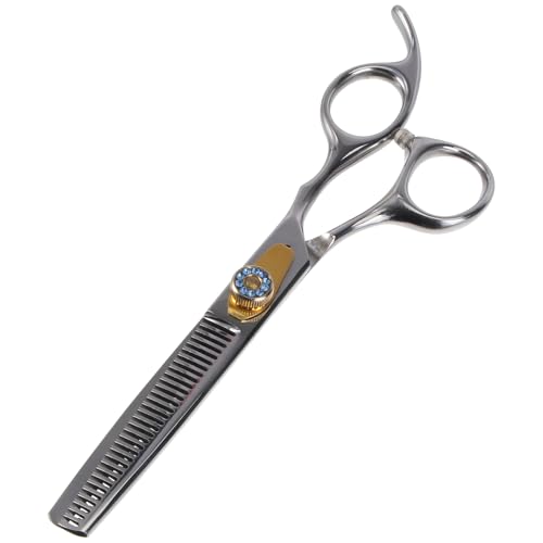 WEKADRIN Tijeras de Peluquería de Acero Inoxidable Dentadas para Cortar y Entresacar el Cabello Tijeras Profesionales para Salón de Belleza y Uso Doméstico