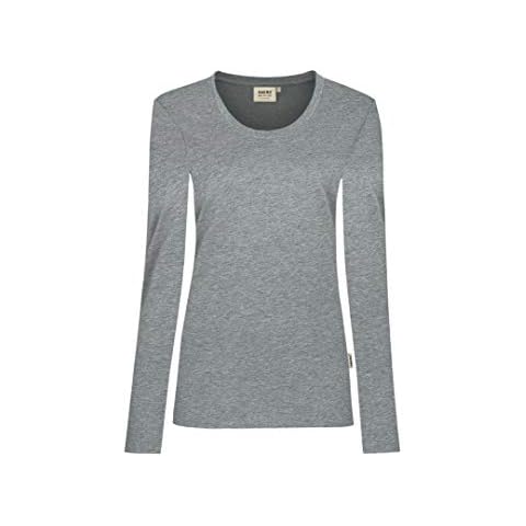 Women's Long-Sleeved Performance Top,Grau Meliert,M Cover