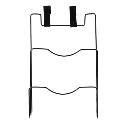 NUOBESTY Soporte para Tapa de Olla de Hierro Negro, Rejilla para Cocina sin Taladro, Organizador Resistente para Tapas y Tablas de Cortar, Estante Práctico para Almacenamiento en Pared,