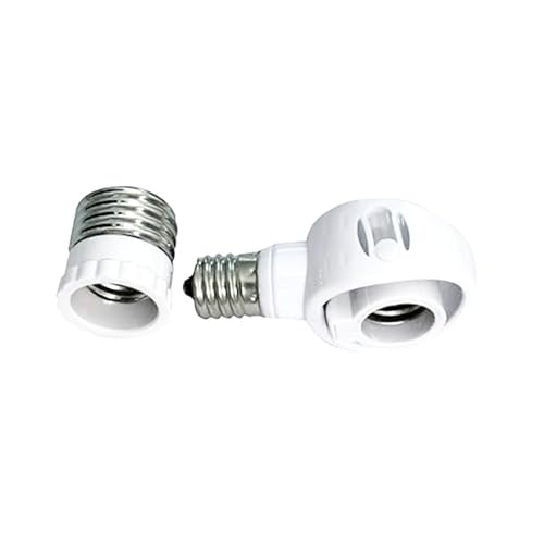Abishion-E26→E17 LED電球専用-口金変換アダプター 電球 ソケット-簡単取付 -AC 100V-ホワイト1個セット。