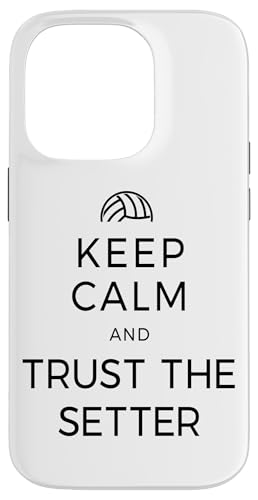 �o���[�{�[�� Keep Calm And Trust The Setter �o���[�{�[�� �o���[�{�[���I�� �X�}�z�P�[�X iPhone 14 Pro �p
