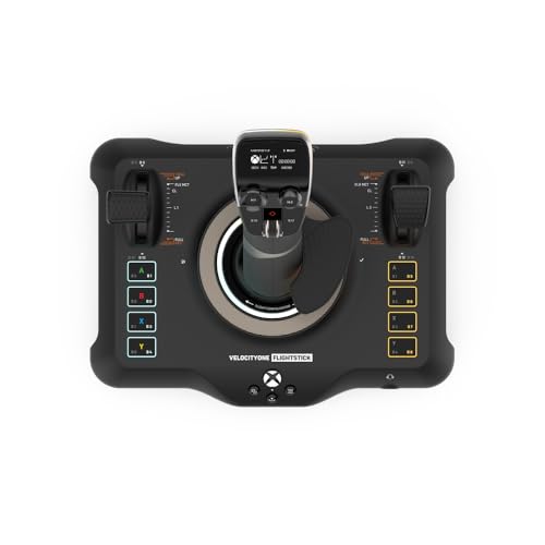 Image of Turtle Beach VelocityOne Flightstick Universal Sim Controller, Xbox, PC | Xbox Series X|S, Xbox One, Joystick for Air & Space Combat Simulation, 27 Programmable Buttons, Hall-Effect Axes, Black