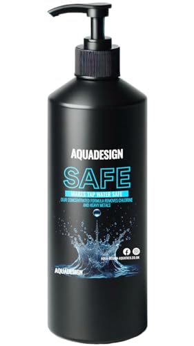 AquaDesign SAFE 500ML Aquarium Tap Water Conditioner Dechlorinator TREATS 12,500 ltrs - Chlorine Remover