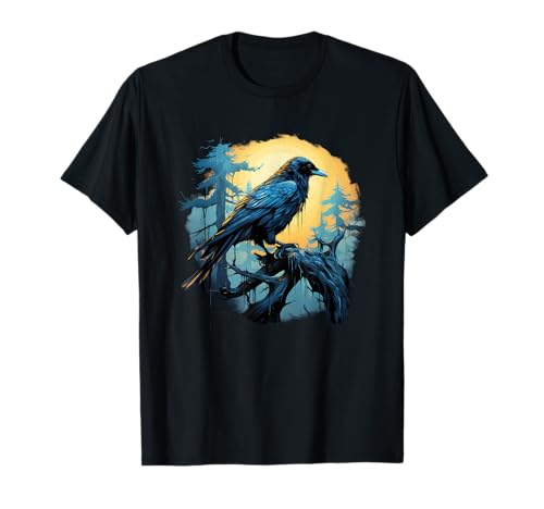 Captivating Raven Odin Myth Enshrouded in Nordic Lore T-Shirt