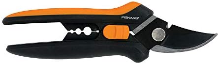 Fiskars 399261-1001 399261 Floral Pruner, Black/Orange