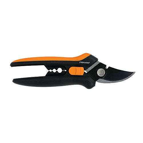Fiskars 399261-1001 399261 Floral Pruner, Black/Orange