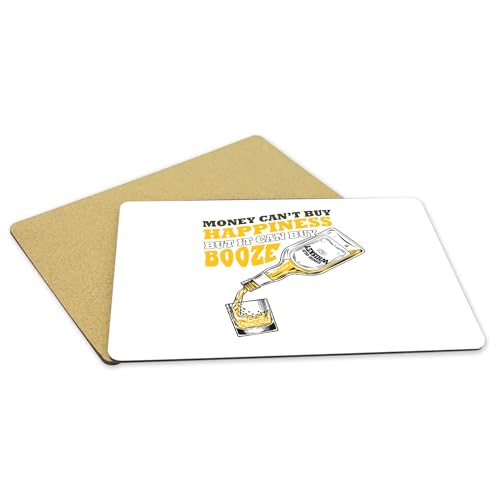 Sets de table blanc Booze en liège grand format 4 napperons rectangulaires pour apéro - 5