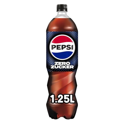 pepsi Zero Zucker, Das zuckerfreie Erfrischungsgetränk von Pepsi ohne Kalorien, Koffeinhaltige Cola in der Flasche, EINWEG (6 x 1.25 l) (Verpackungsdesign kann abweichen) 2