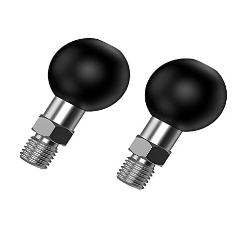 1' Ball Mount Tragbare Stativ Ball Adapter Motorrad ATV Rückspiegel Schraube Kugelkopf 3/8-16 Kompatibel mit RAM Mount（SZ-3/8 * 2）
