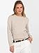 ANRABESS Women’s Long Sleeve Sweaters Cropped Crew Neck Business Casual Light Weight Sweater Tops Fall Fashion Clothes 2025 Light Almond M