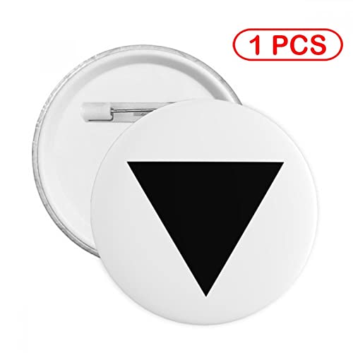 Black Triangle Pride Flag Round Badges 1.8 Inches Button Pins Badge Brooch Decoration for Hat Bags Clothes2