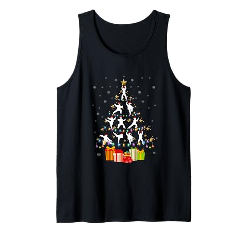 Tai Chi Martial Arts Xmas Lighting Tai Chi Christmas Tree Tank Top