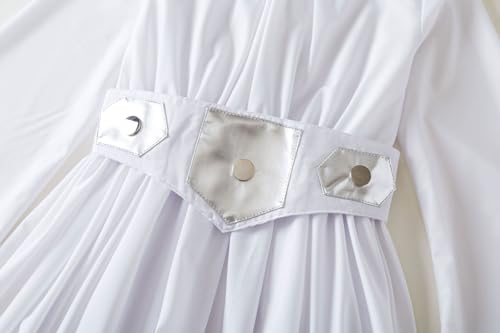 Disfraz Princesa Leia cosplay inspirado niñas 10 Años miniatura 4