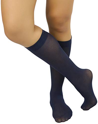 Image of ToBeInStyle Womens Pack of 6 Knee High Trouser Professional Socks