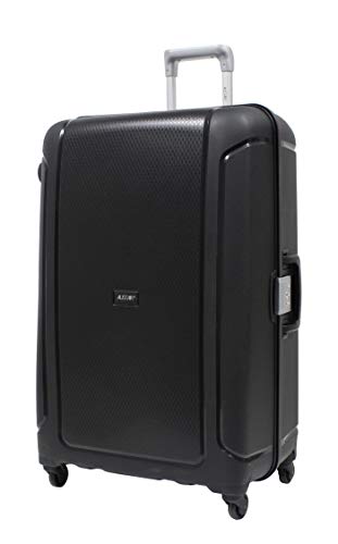 Valise Trolley Grande 78cm - ALISTAIR X-Lock - Polypropylène Ultra légère et résistante - 4 Roues - Marque française - Noir