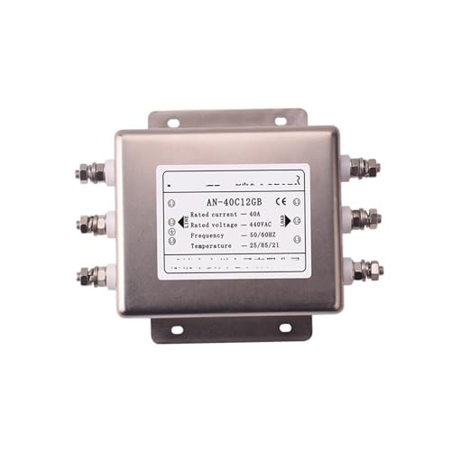 Filtro trifásico de red 40A que elimina interferencias en 440V y 380V