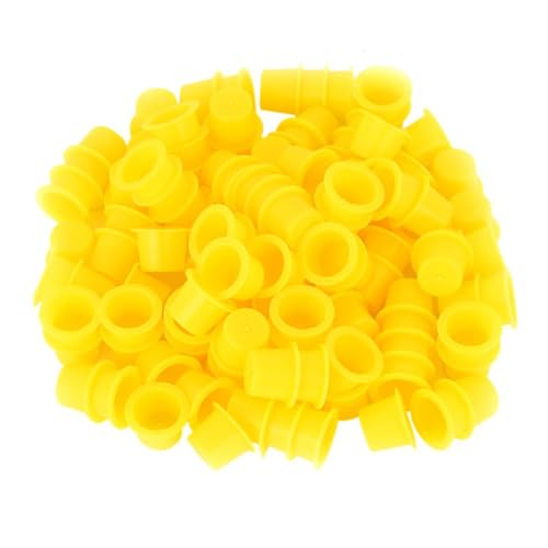 NOLITOY 100pcs Ink Cups Large Tattoo Ink Cups Storage Jar Pigment Container for Professional Amateur Artists