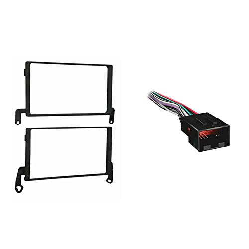 Harmony Audio Compatible with Ford F 650 750 2005 2006 2007 2008 2009 2010 Double DIN Stereo Harness Radio Install Dash Kit