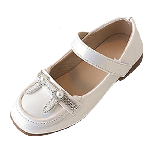 Girls Mary Jane Shoes School Comfortable Soft Sole Flat Cute Dress Shoes for Girls Wedding Back to School