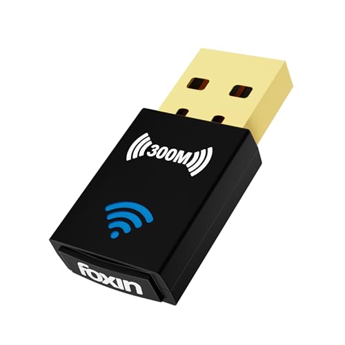 Image of Foxin Nano 300 mbps Wireless USB Wi-Fi Adapter for PC, Desktop, Laptop | Mini WiFi Dongle Compatible with Windows, Mac Os & Linux Kernel | Advanced Security WPA /WPA2 encryption Standards | 300 mbps