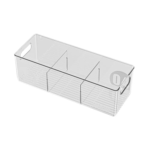 Xanorrg Caja De Almacenamiento Refrigerador Cocina Alimento Seguro Organizador Refrigerador Apilable con Contenedor Almacenamiento Alimentos para Mascotas Visibilidad Clara
