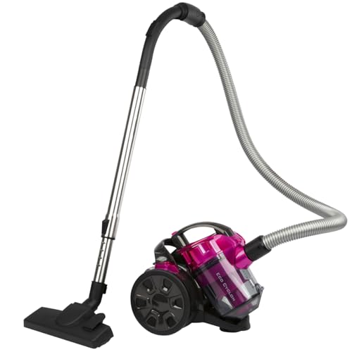 Proficare, Aspirapolvere senza sacco, 700W Rosa PC-BS3134-Rosa, Filtrazione HEPA, Tubo