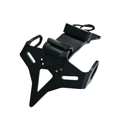 Support Plaque d'immatriculation Moto Aluminium pour Kawasaki Z900 2017-2024 avec Éclairage LED