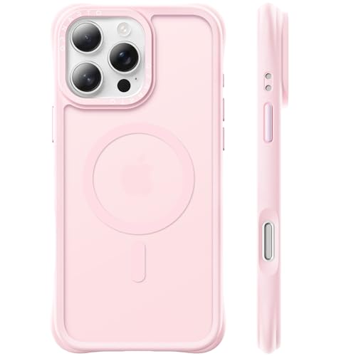 ORNARTO AirBuffer für iPhone 16 Pro Max Hülle für MagSafe Matt - Rosa