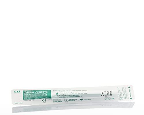Gima 22603 curette Dermatologiche, 7 mm de diamètre, Lot de 20