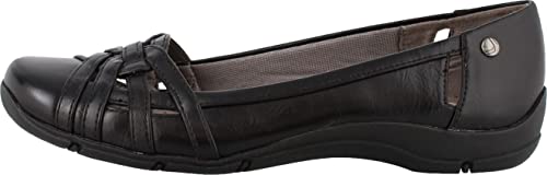 LifeStride womens Diverse Flat, Black, 9 US