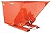 Vestil D-250-HD-ORG-C Self-Dump HD Hopper, 2.5 cu. yd., 6000 lb. Capacity, Overall L x W x H (in.) 68-3/8" x 69-9/16" x 51-3/4", Orange