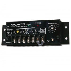 Morningstar Sunlight 10A Solar Charge Controller (SL-10L-24V) - Solar Panel Regulator for 24 Volt Batteries, Lighting Ctrl, Easy Setup, Corrosion Resistant Terminals, 5 Year WTY - Designed in The USA