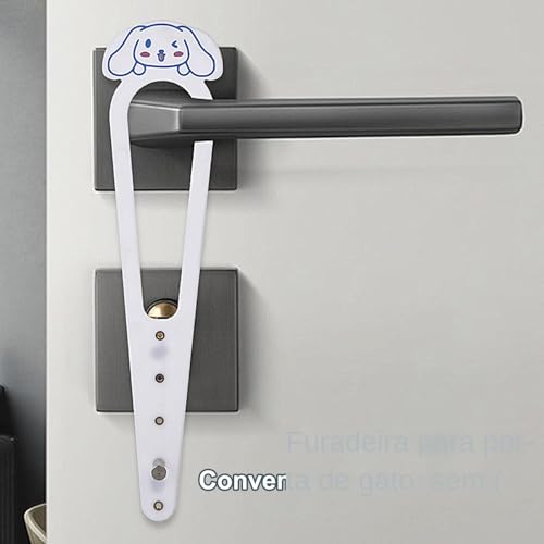 Rolha de porta para animais de estimação, trava de suporte para porta de gato,Fechadura elástica par