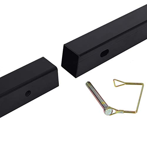 Goplus Pick up Truck Bed Hitch Extender Adjustable Extension Rack w/Flag for Ladder, Rack, Canoe, Kayak, Long Pipes and Lumber (Black)