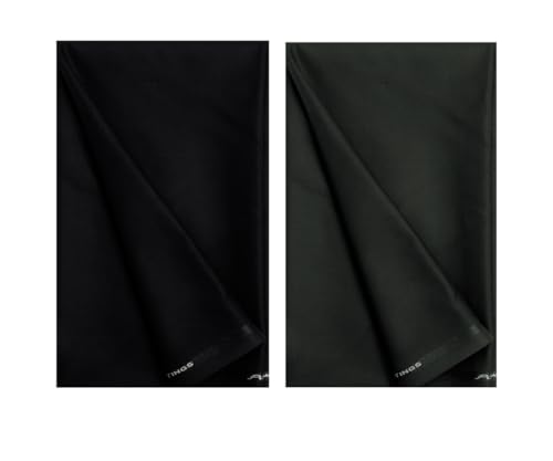 Image of Abhi Fashion Men's Cotton Formal Unstitched Combo Trouser Fabric For Men (Pack Of 2)