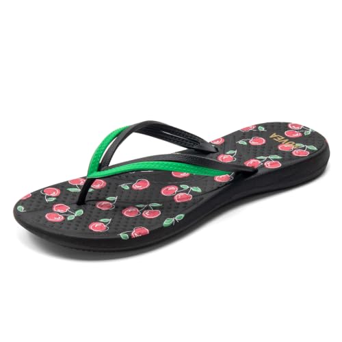 Image of VOVEA Flip Flops For Women Non-Slip Bathroom Shower Shoes Cushion foam Indoor and Outdoor Sandals