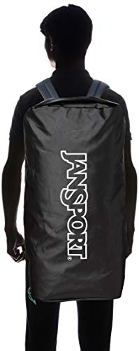 JanSport Good Vibes Gear Hauler 56 - Durable Duffle and Backpack Travel Bag, Black Matrix, 56L