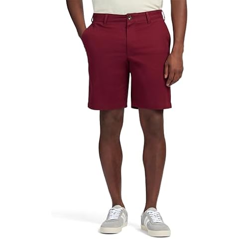 IZOD Men's Velvet Maroon Chino Shorts Cover