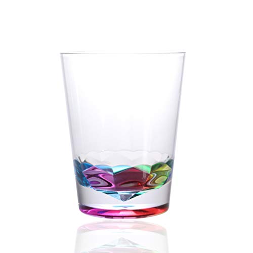 14oz and 22oz Rainbow Colored Acrylic Glasses, Set of 8 BPA Free - Thumbnail 4