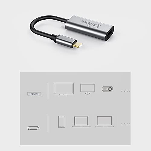 Adaptateur USB C vers HDMI 4K pour MacBook Pro et Samsung S9 en noir