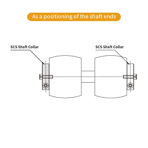 Sinoblu 4Pcs Clamp-On Shaft Collars Aluminum Stop Collar, 45Mm Bore Size, 80Mm Od, With M10 Set Screw, 22Mm Thickness (Pack Of 4) #TOP7