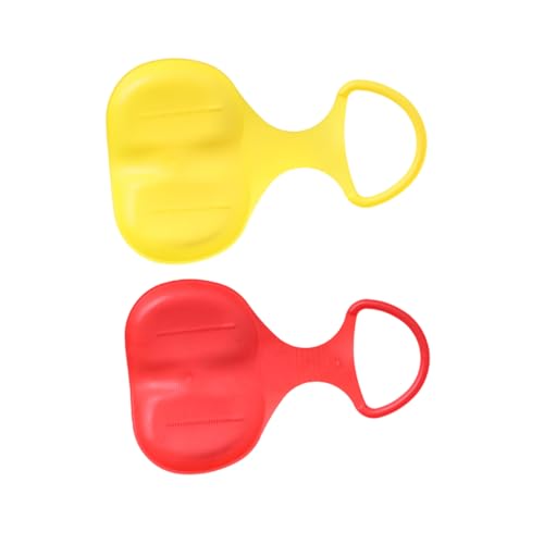 SOPOTUTU 2 Piezas Tablas de Esquí de Plástico para Resistentes y para Diversión Familiar Nieve y Césped Invierno Color Aleatorio Color Aleatorio