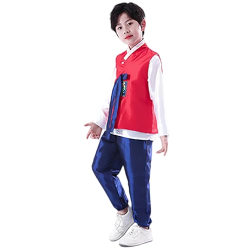 Disfraz completo tradicional Dolbok coreano para niños miniatura 3