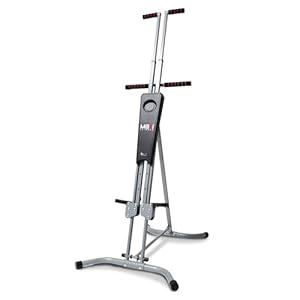 MaxiClimber Vertical Climber Provides an Adjustable Platform to Target Power, Strength and Endurance Training for a Full-Body Workout. Free Fitness App and ERS Resistance