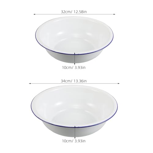 Tina de baño esmaltada para pies, 2 piezas, 32/34 cm miniatura 2