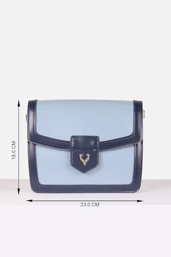 Image of Allen Solly Women's Compact Crossbody Sling Bag | PU Leather | Sleek Minimal Design | Adjustable Strap | Travel & Commute